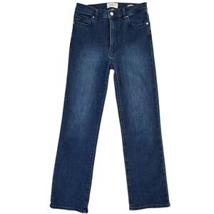 FRAME Le Sleek Straight Jeans Women's 27x27 Blue High Rise Slim Straight